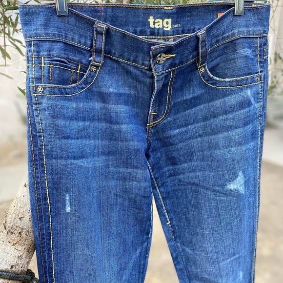 NW Tag+Jeans 🇺🇸 Made Distressed Skinny, Sz 30/34 - Picture 2 of 13